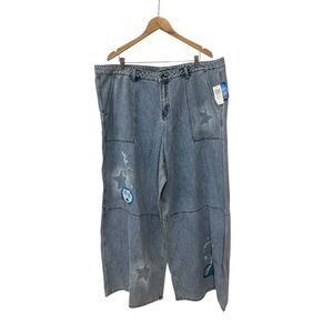 NWT Coraline Hot Topic Wide Leg Jeans 22